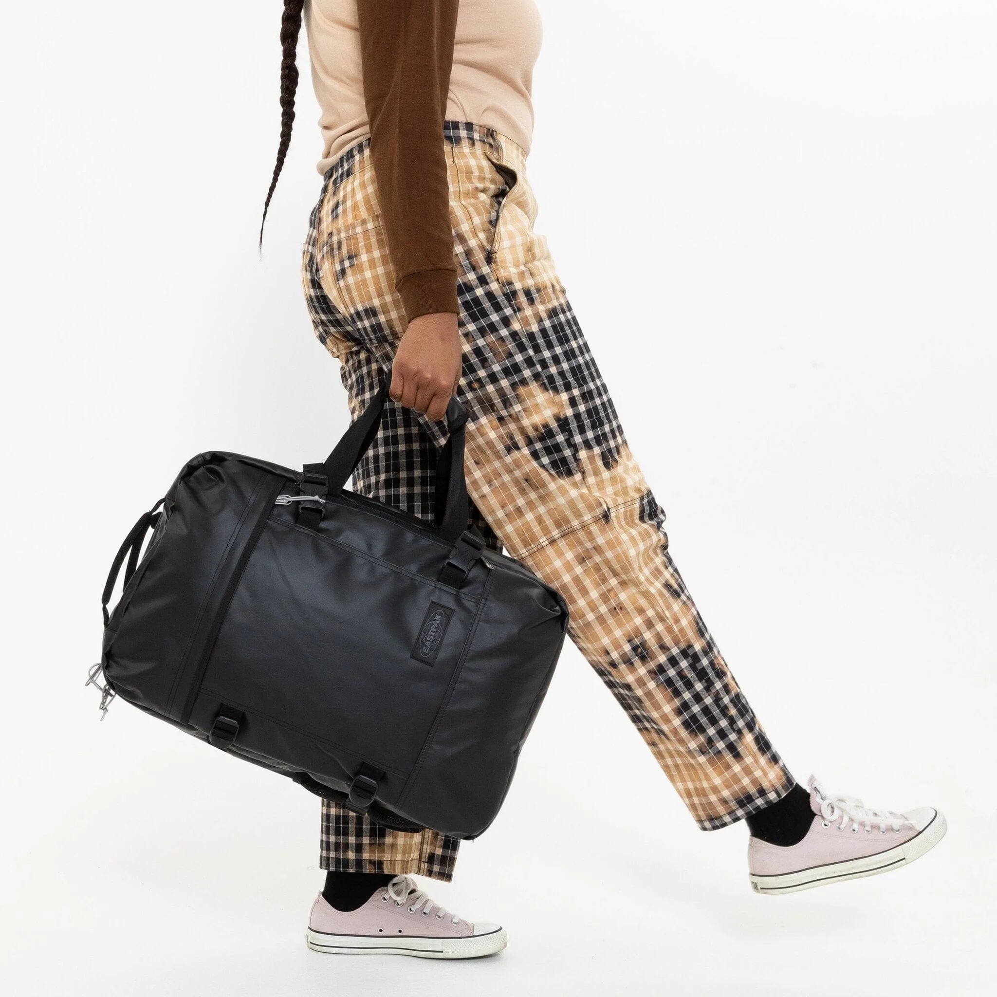 Eastpak Travelpack Tarp Black - Durable Backpack for Travel, School & Work | Water-Resistant & Spacious Design for Commuters & Students