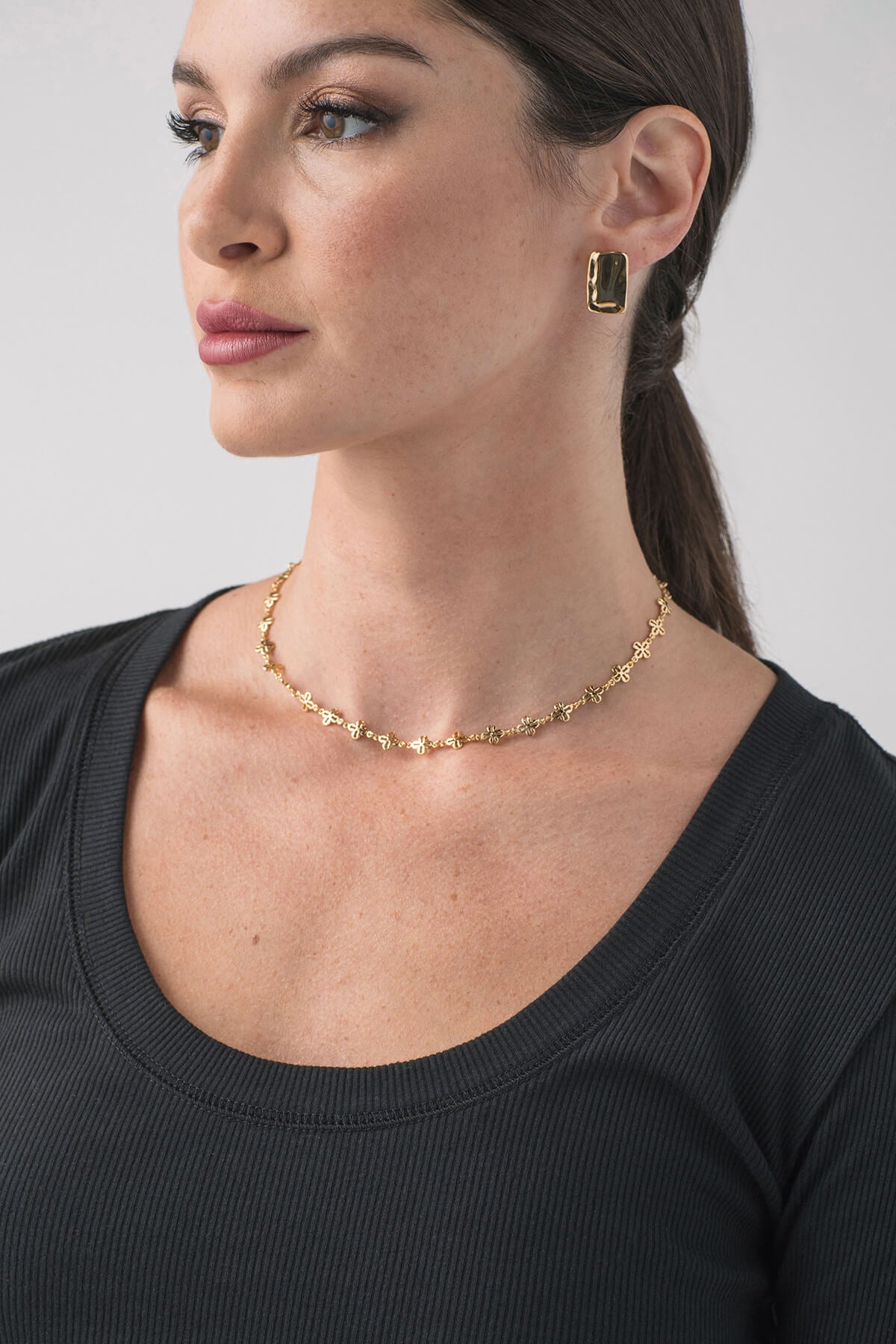 Electric Picks Criss Cross Necklace for Women - Elegant Layered Pendant Chain Jewelry - Perfect for Gifts, Parties, and Everyday Wear