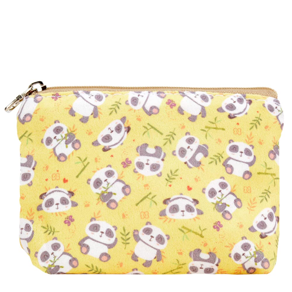 ALLITIC Small Coin Purse for Women - Cute Canvas Zipper Wallet Bag for Change & Coins | Perfect for Girls' Everyday Use, Travel & Shopping
