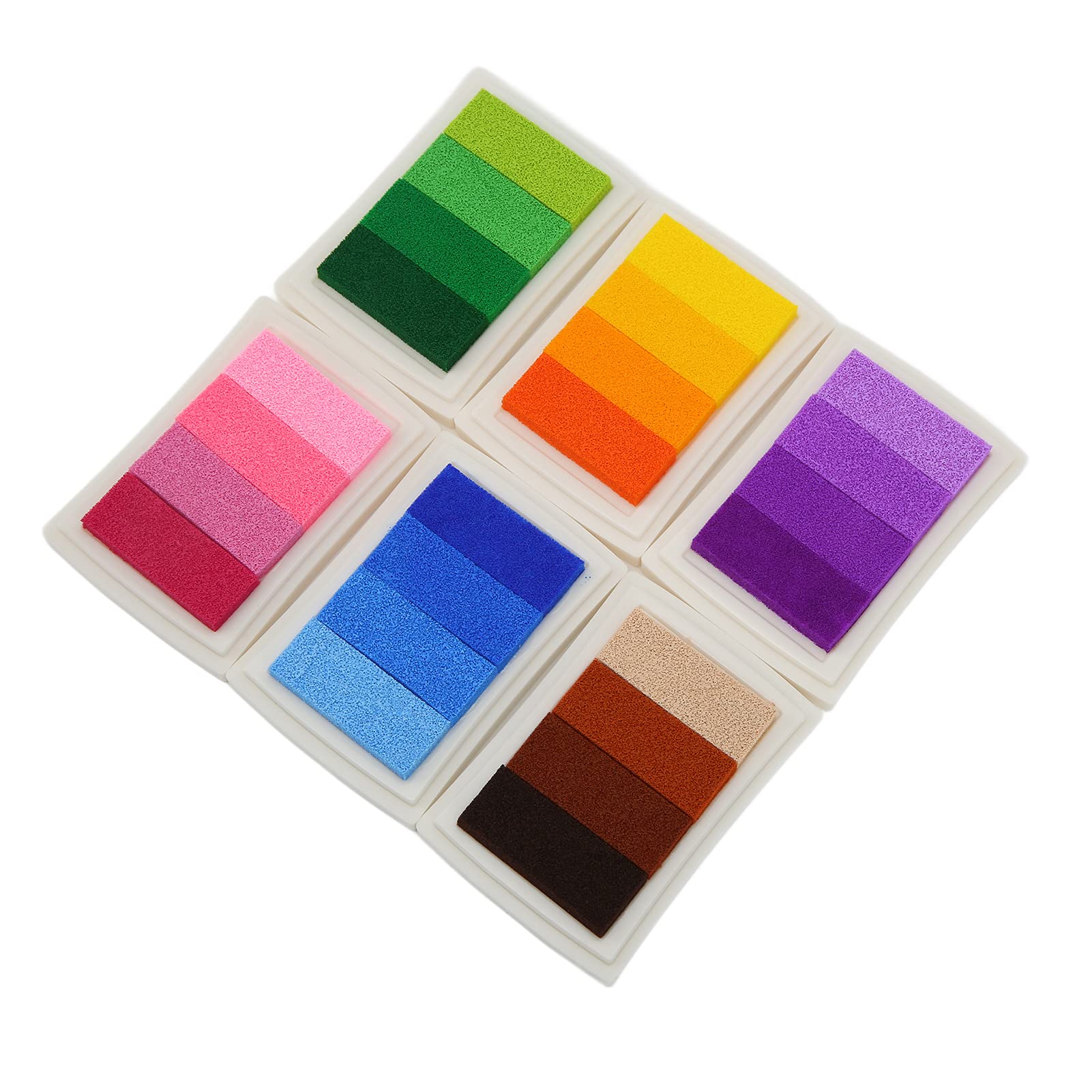 Washable Water-Based Ink Pad with Gradient Colors - Perfect for Stamping, Scrapbooking, and DIY Craft Projects