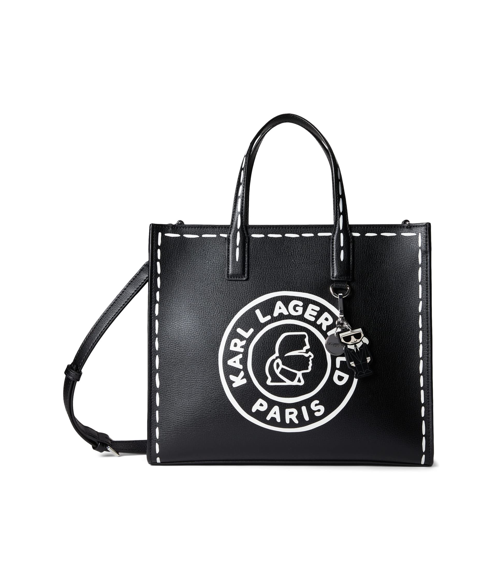 KARL LAGERFELD Paris Women's Nouveau Tote Bag - Stylish Designer Handbag for Work, Travel & Everyday Use | Premium Leather Shoulder Bag
