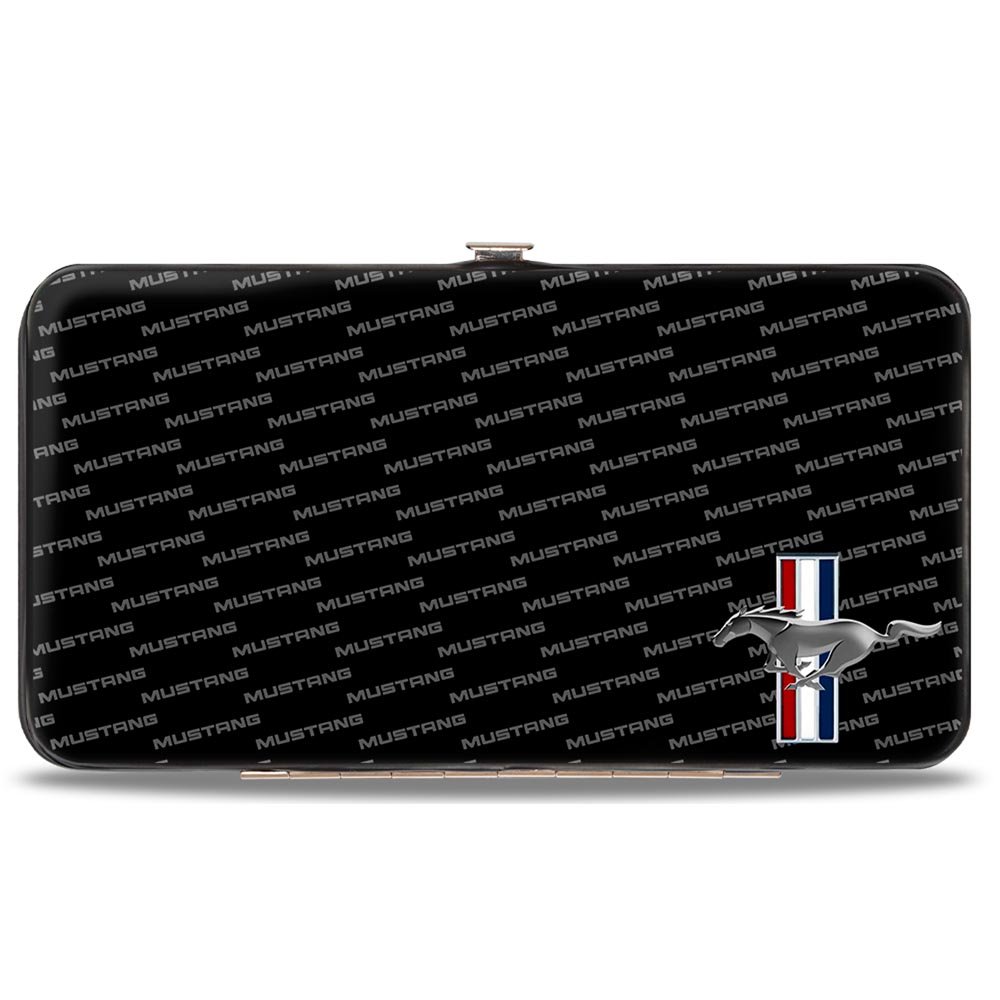 Buckle-Down Women's Hinge Wallet - Mustang Design Slim Bifold Leather Wallet for Everyday Use, Gift for Her | Perfect for Work, Travel, and Daily Essentials
