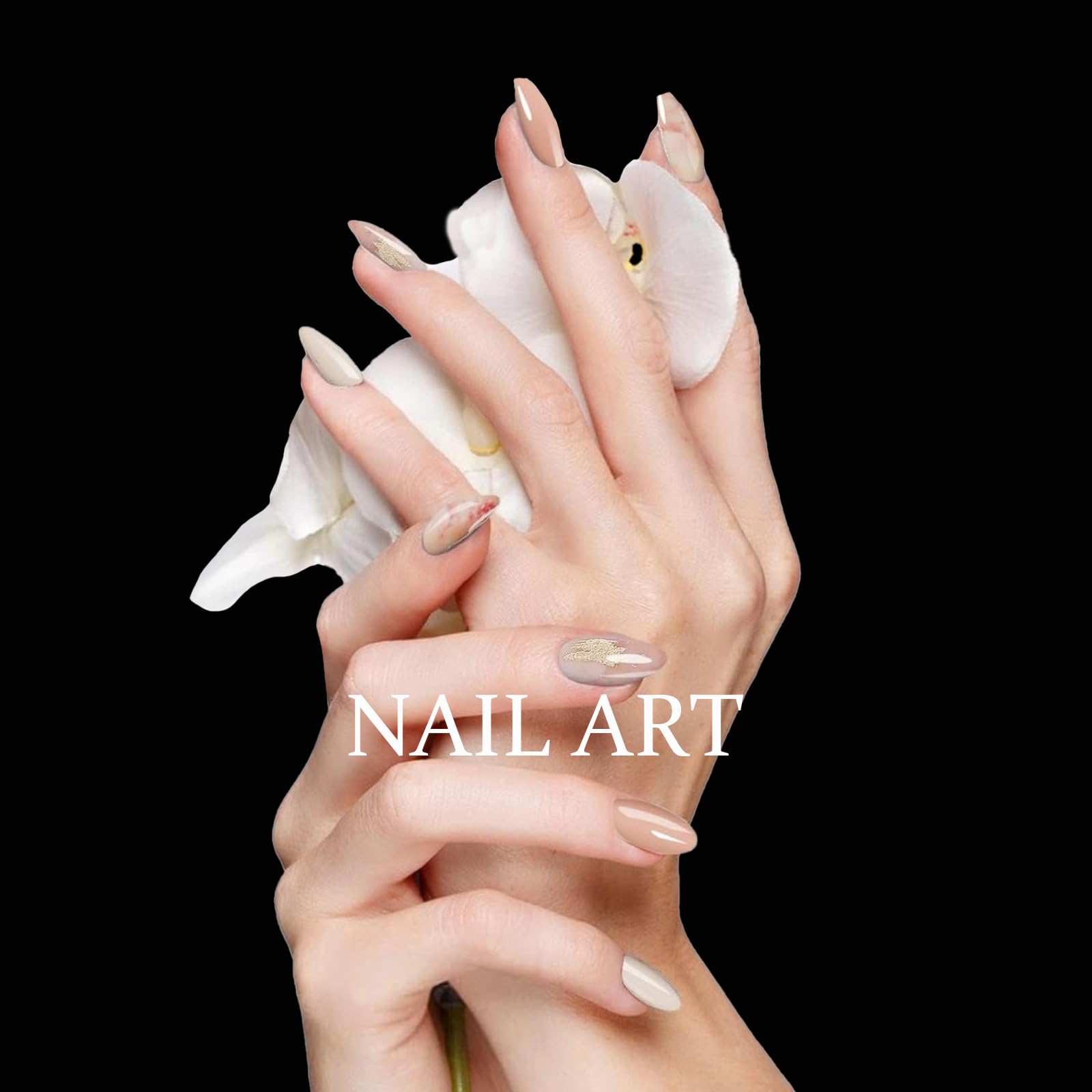 Quinnas Gel Nail Stickers Kit - Nude Gradient Nail Polish Stickers with Nail File & Stick for DIY Nail Art | Home Manicure & Salon Quality Nail Decorations for Women & Girls (NG200013) - Perfect for Parties, Weddings, Date Nights & Everyday Wear