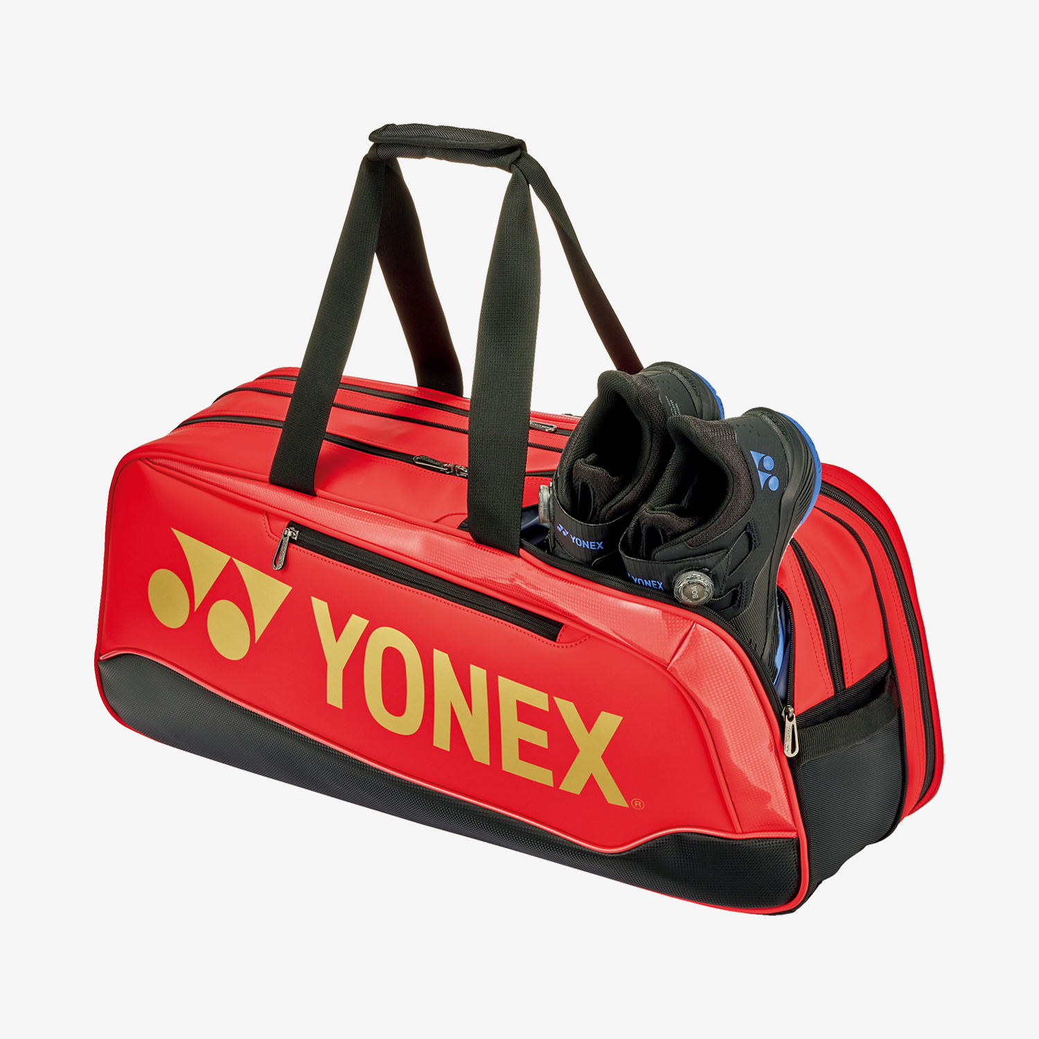 Yonex BAG02531WRBK Expert Tournament Tennis Badminton Sports Bag (Red/Black) - Perfect for Tennis, Badminton Players & Sports Enthusiasts