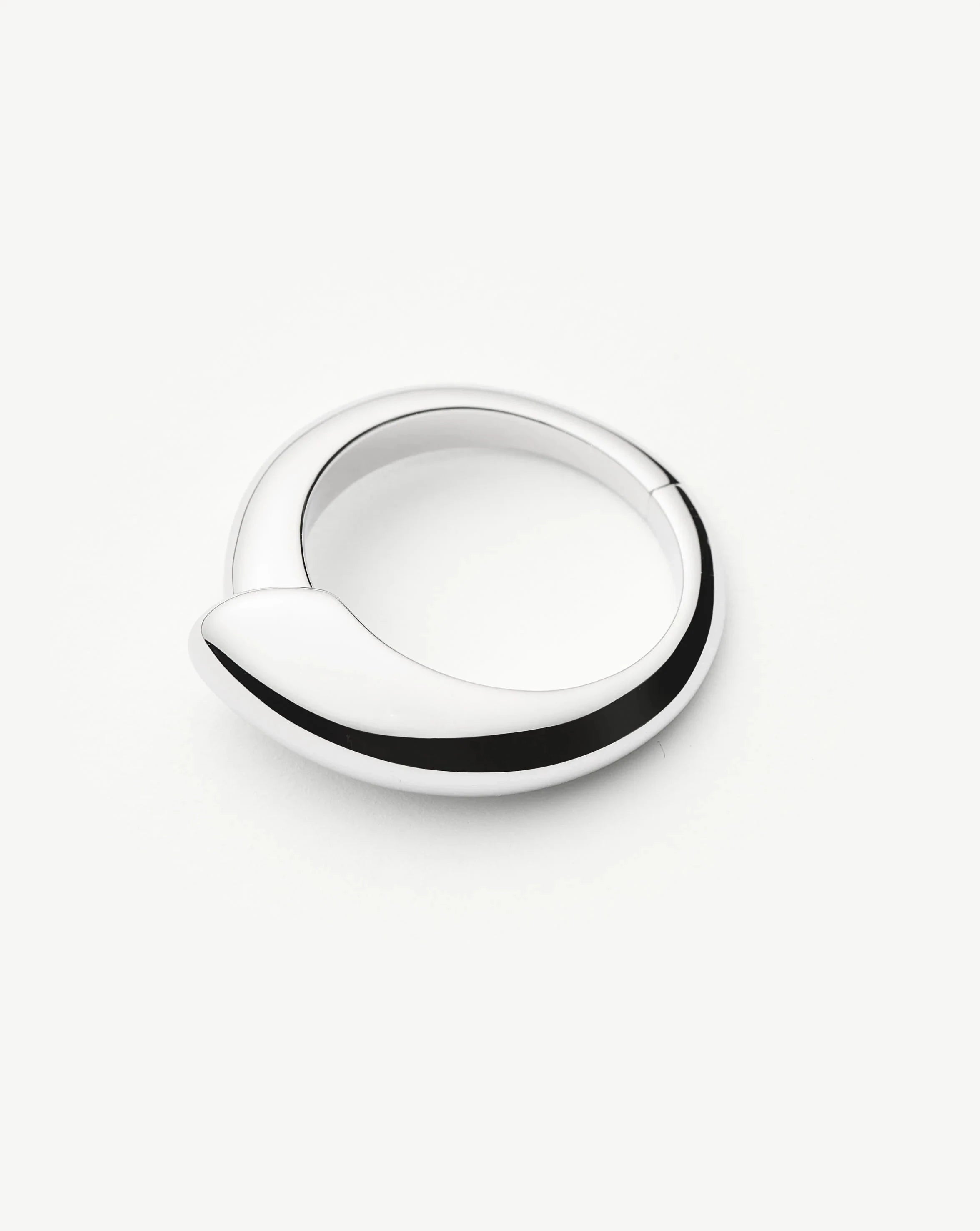 Elegant Sculptural Ridge Stacking Ring - Sterling Silver Jewelry for Women, Perfect for Layering & Everyday Wear
