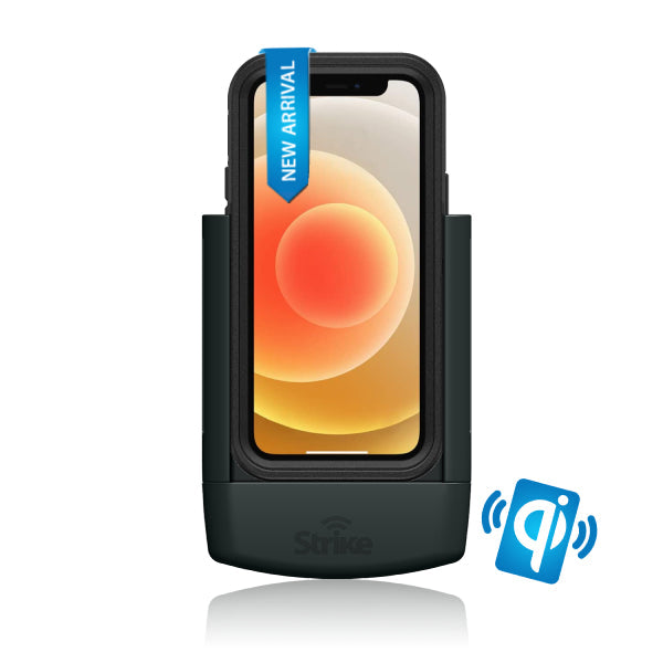iPhone 12 Mini Wireless Charging Car Phone Mount - Compatible with OtterBox Defender Case - Hands-Free Charging for Safe Driving & Commuting