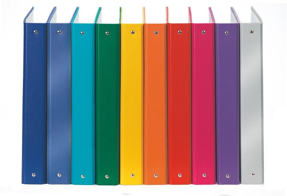 Esselte 4 cm Metallic Blue Ring Binder - Premium D-Ring Binder for School, Office & Home Organization | Holds Letter Size Paper, Ideal for Reports, Presentations & Document Storage