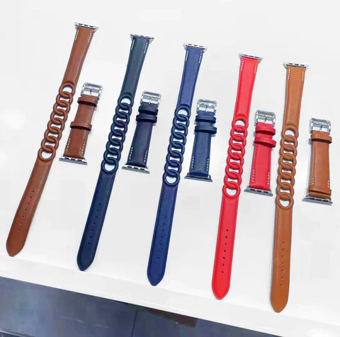 Stylish Double Wrap Leather Bracelet for Women - Elegant Gourmette Design | Perfect for Casual, Office & Date Night Outfits