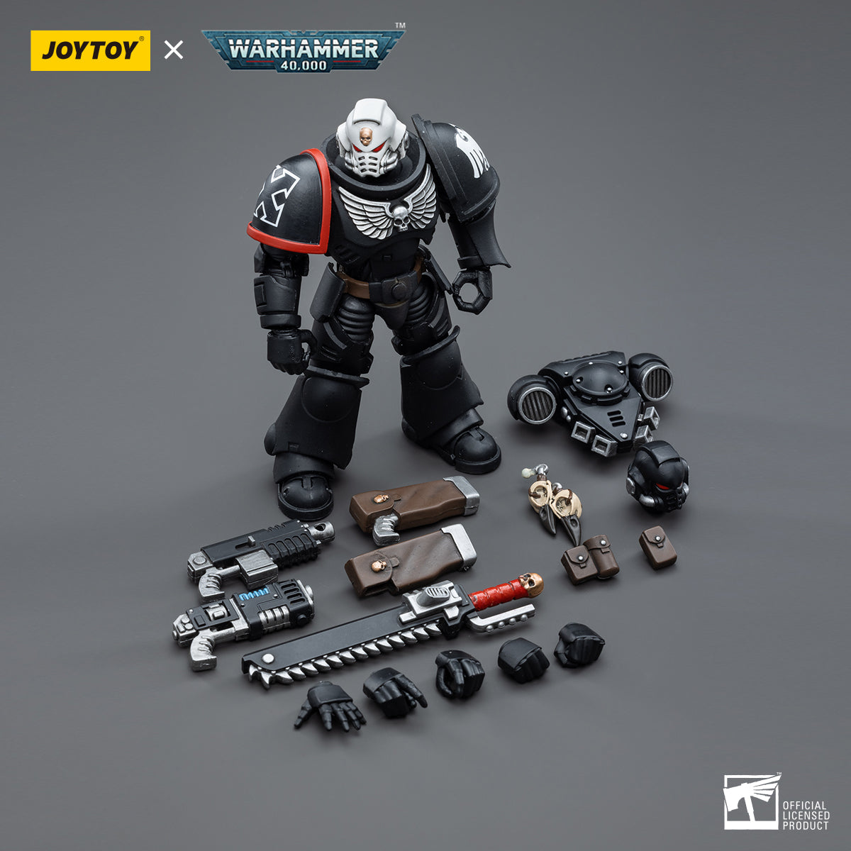 JOYTOY 1/18 Scale Warhammer 40K Raven Guard Intercessors Action Figure Set (4pcs) - Perfect for Collectors, Tabletop Gaming & Display
