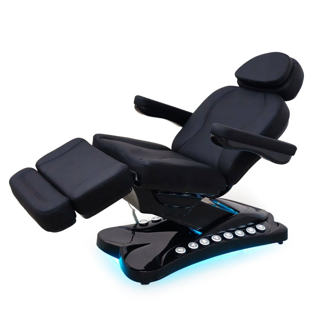 Greenlife® CarryAll 4 Motors Electric Facial Bed SPA Massage Chair with Silicone Leather - Large Foot Control Buttons & Handheld Remote - Perfect for Salon, Spa & Home Relaxation