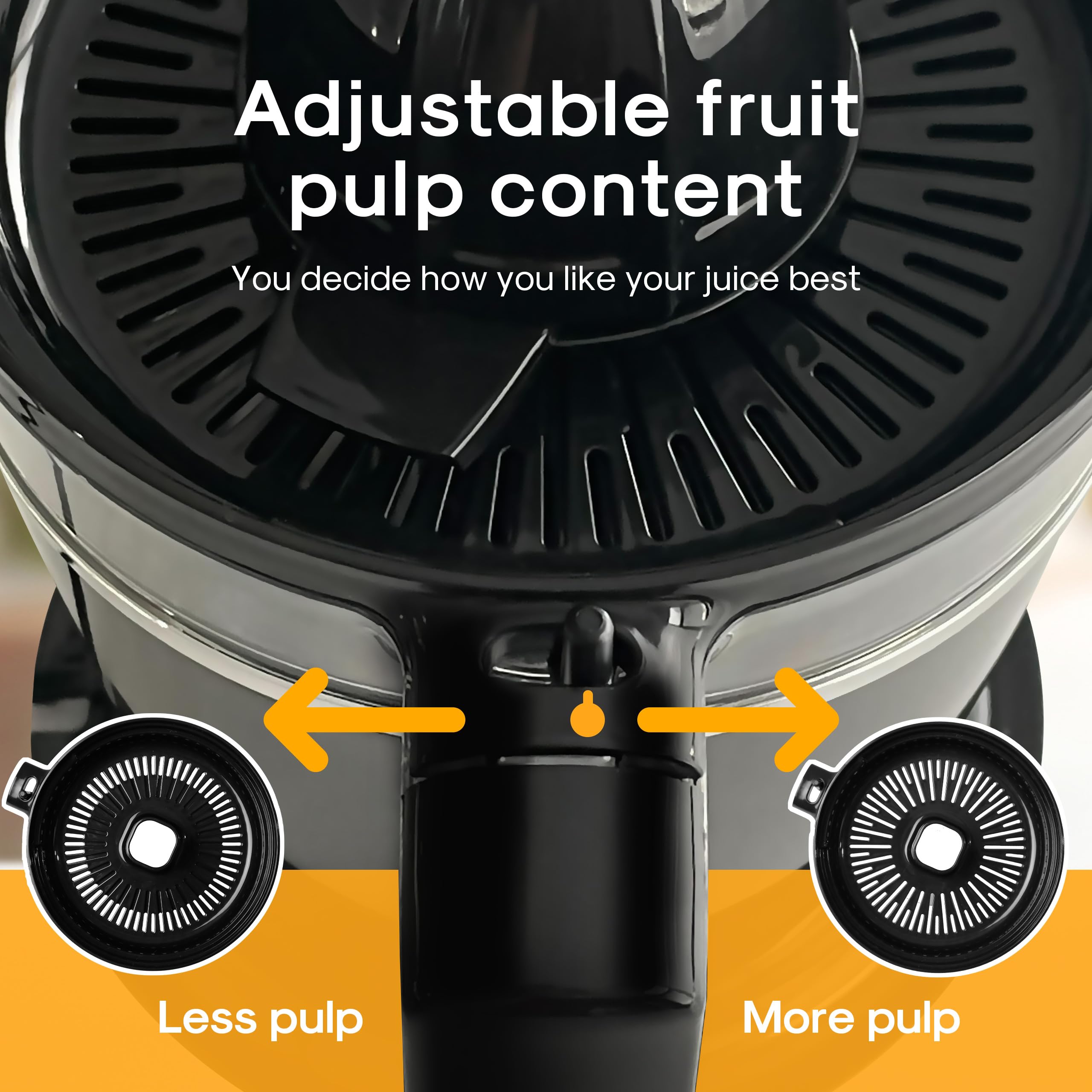 Electric Citrus Juicer 40W - High Yield Automatic Press Extractor for Lemon, Lime, Orange & Fresh Fruits | Includes 2 Cones | Perfect for Home Bars, Breakfast & Healthy Juicing | Exprimidor de Naranjas Eléctrico