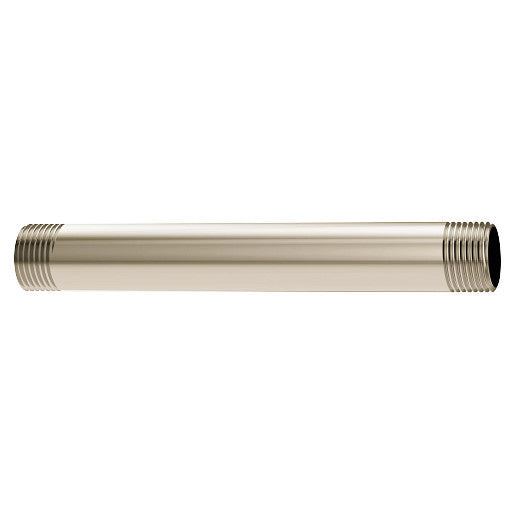 Moen 6-Inch Straight Shower Arm in Polished Nickel - 116651NL - Perfect for Bathroom Renovations & Modern Shower Installations