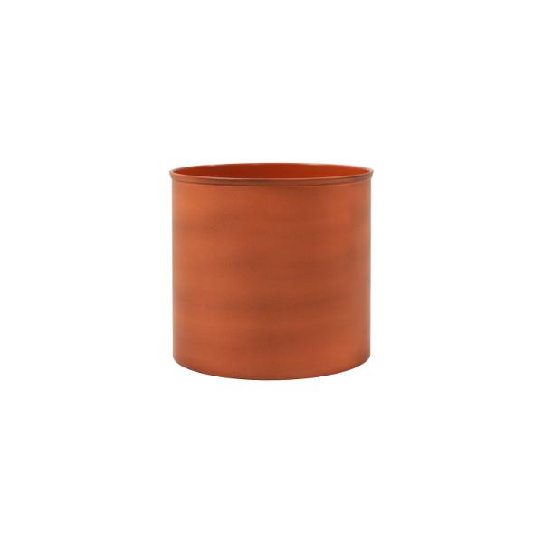 Eileen Planter with Steel Patina Pot - Modern Indoor/Outdoor Flower Pot for Home Decor, Office Plants & Garden Decorations