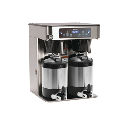 Bunn 53200.6100 ICB Twin Commercial Coffee Brewer - 120/240V Stainless Steel (SST) - Perfect for Restaurants, Offices & High-Volume Coffee Service
