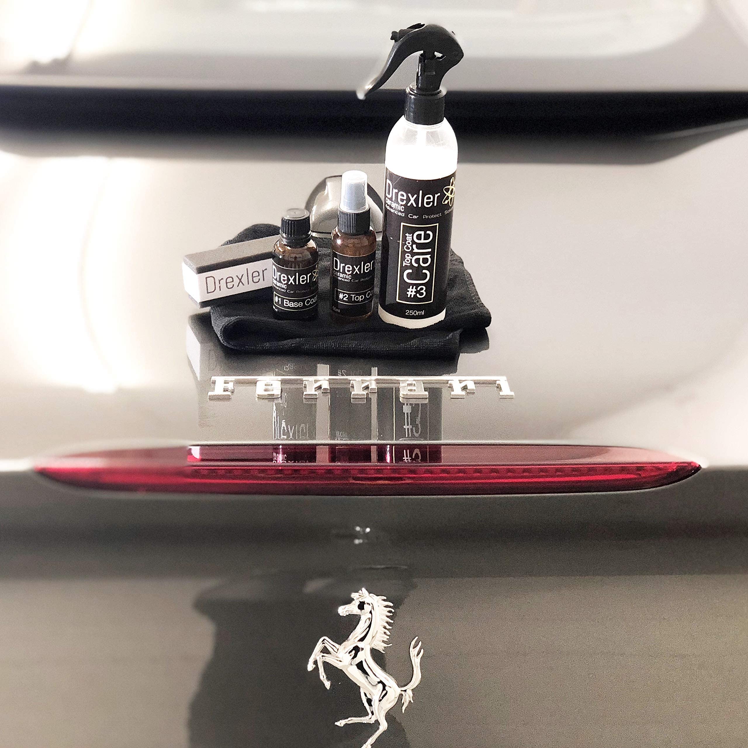Professional Grade 9H SiO2 Ceramic Coating Kit - Full Exterior Protection for Cars (Paint, Wheels, Glass) with Maintenance Spray | Ultimate Car Detailing Solution for Long-Lasting Shine & Protection