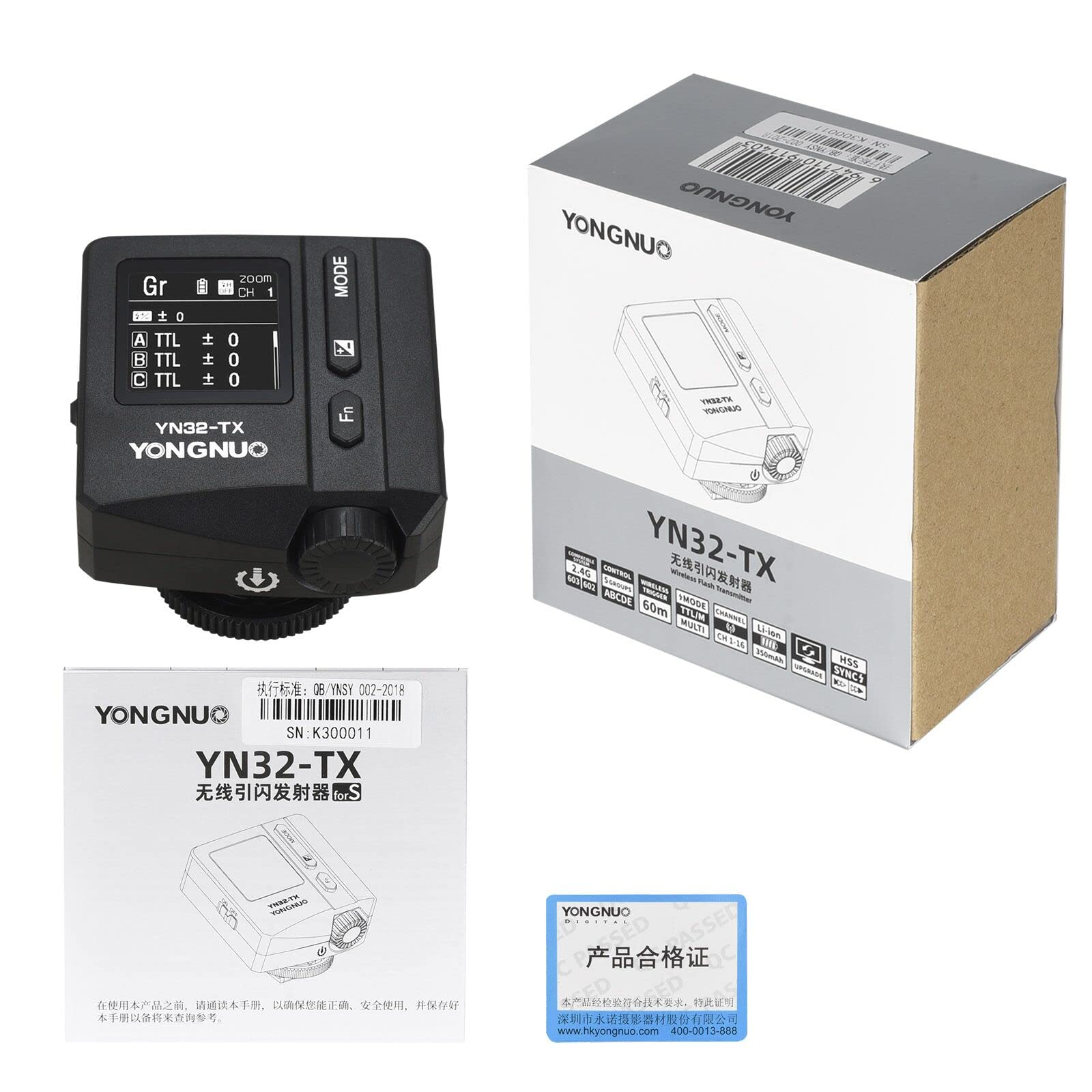 Yongnuo YN32-TX 2.4G Wireless Flash Trigger for Sony Cameras | TTL & HSS Support up to 1/8000s | M/Multi Mode | Perfect for Studio Photography, Wedding Shoots & Outdoor Flash Photography