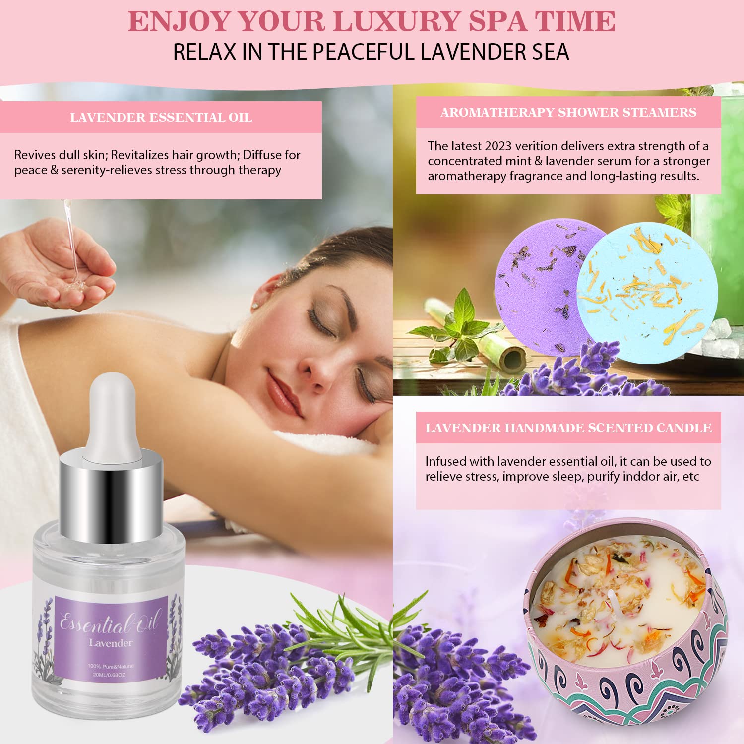 Luxury Self Care Gift Set for Women - Spa Bath & Relaxation Kit with Birthday Pamper Gifts for Her, Wellbeing Present for Mum, Sister, Wife & Friends | Perfect for Home Spa Days, Stress Relief & Get Well Soon Gifts