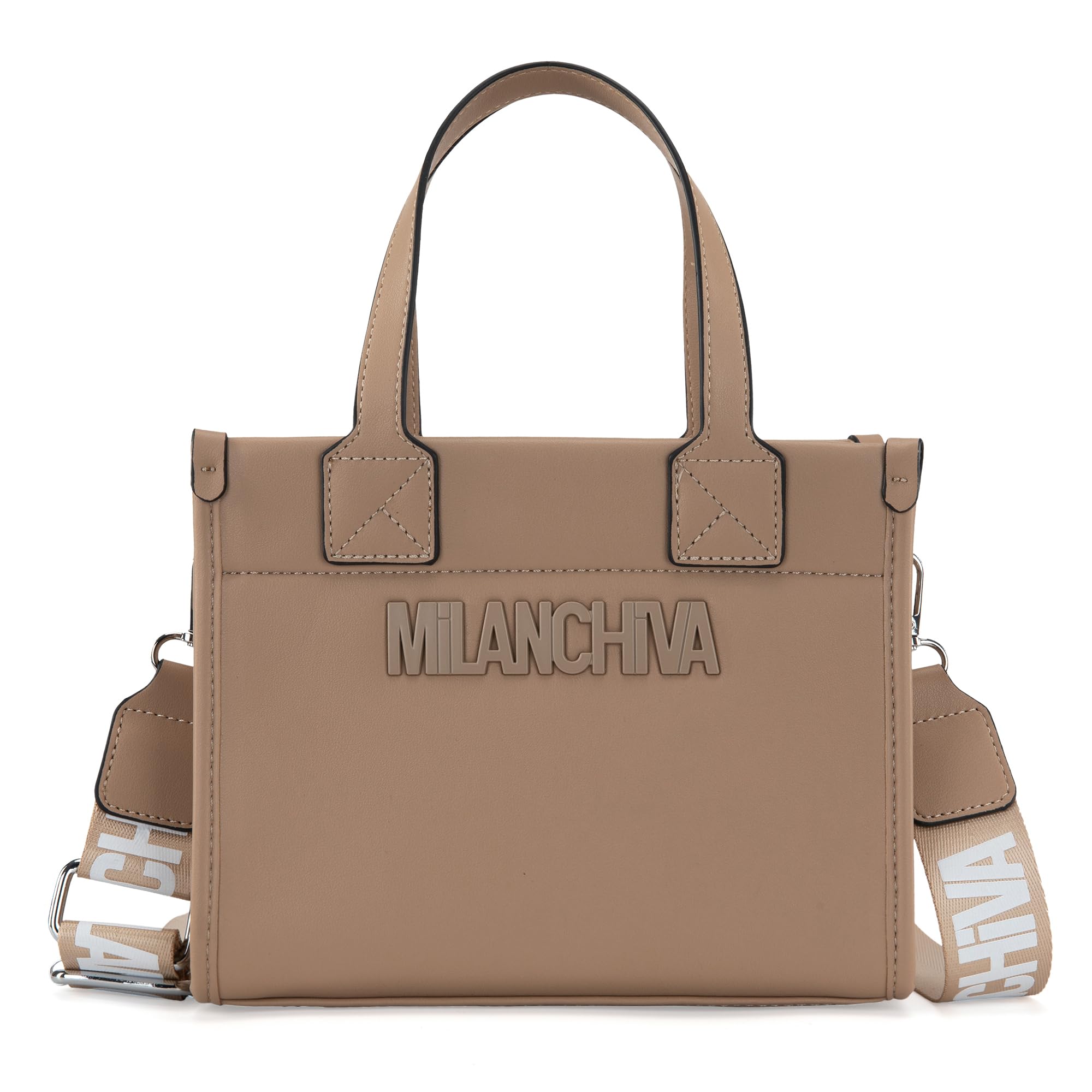 Milan Chiva Quilted Tote Bag for Women - Stylish Top Handle Handbag with Detachable Coin Pouch | Perfect for Work, Travel & Everyday Use