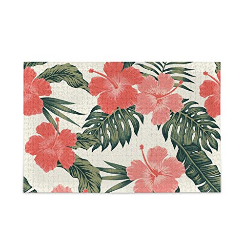 500-Piece Hawaii Tropical Flower Jigsaw Puzzle for Adults – Beautiful Island Scenery, Challenging Puzzle Game – Perfect for Relaxation, Stress Relief & Home Decor