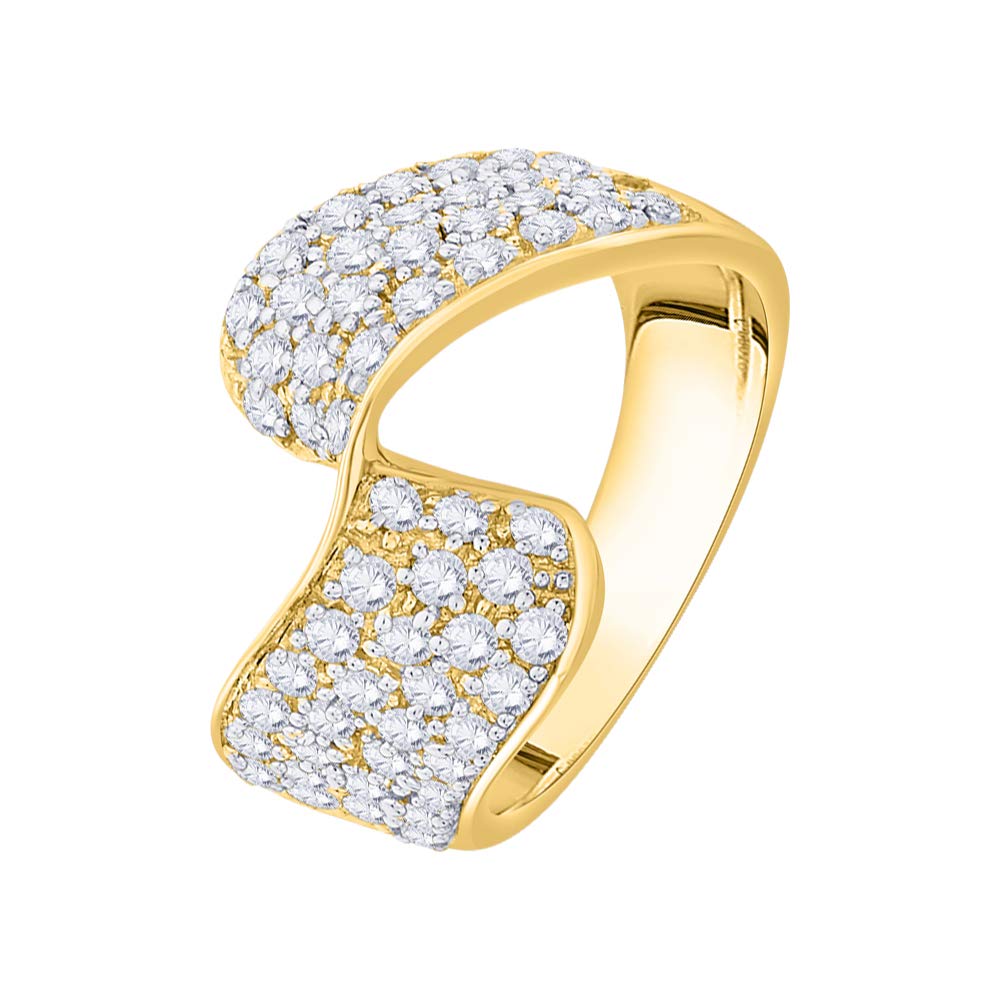 10K Gold KATARINA Diamond Fashion Ring (1 1/4 cttw, I-J, I1) - Elegant Jewelry for Women, Perfect for Weddings, Anniversaries & Special Occasions