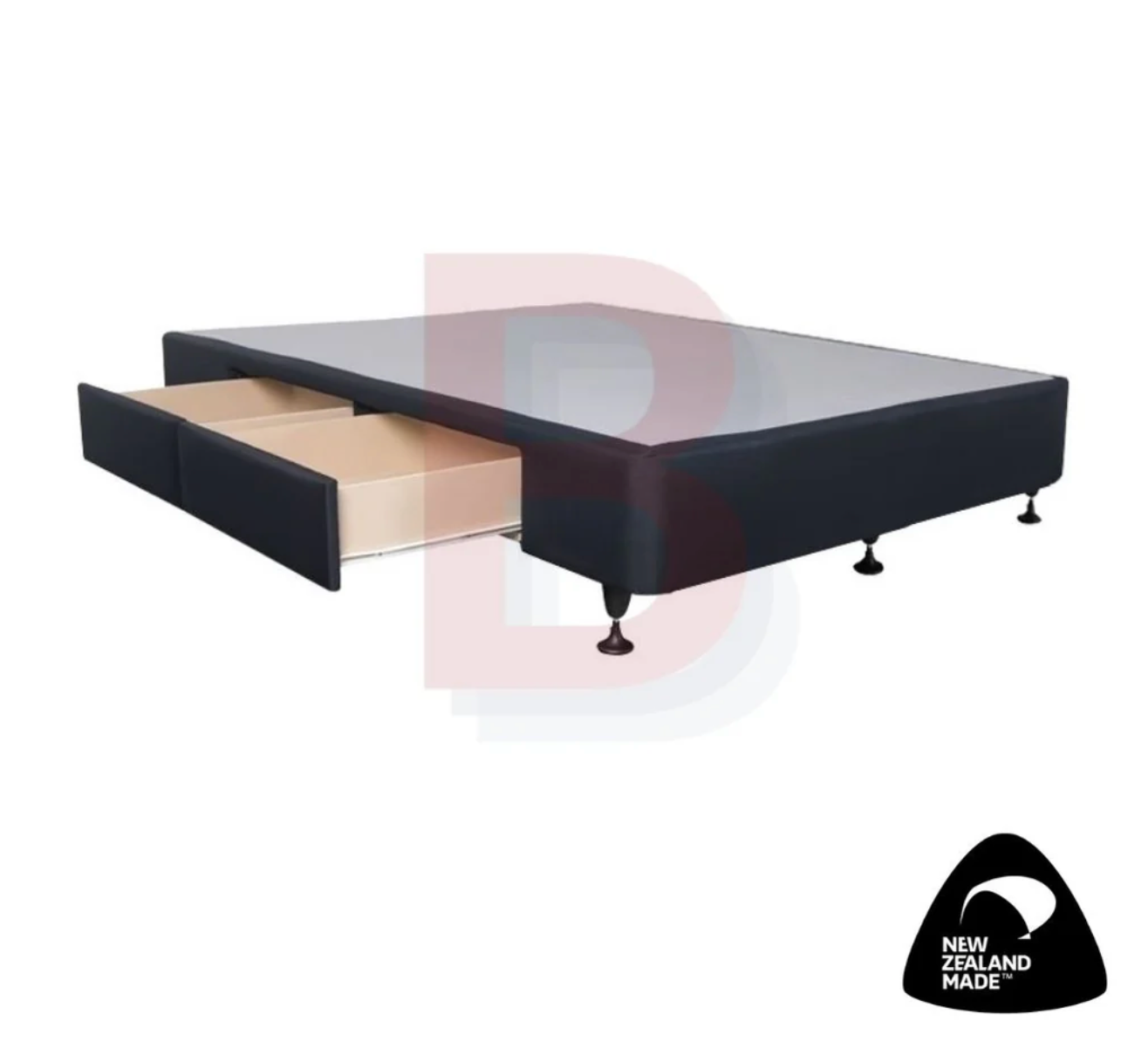 Queen Size Standard Drawer Bed Base with Pocket Spring Mattress - Perfect for Guest Rooms, Small Apartments & Space-Saving Bedroom Solutions