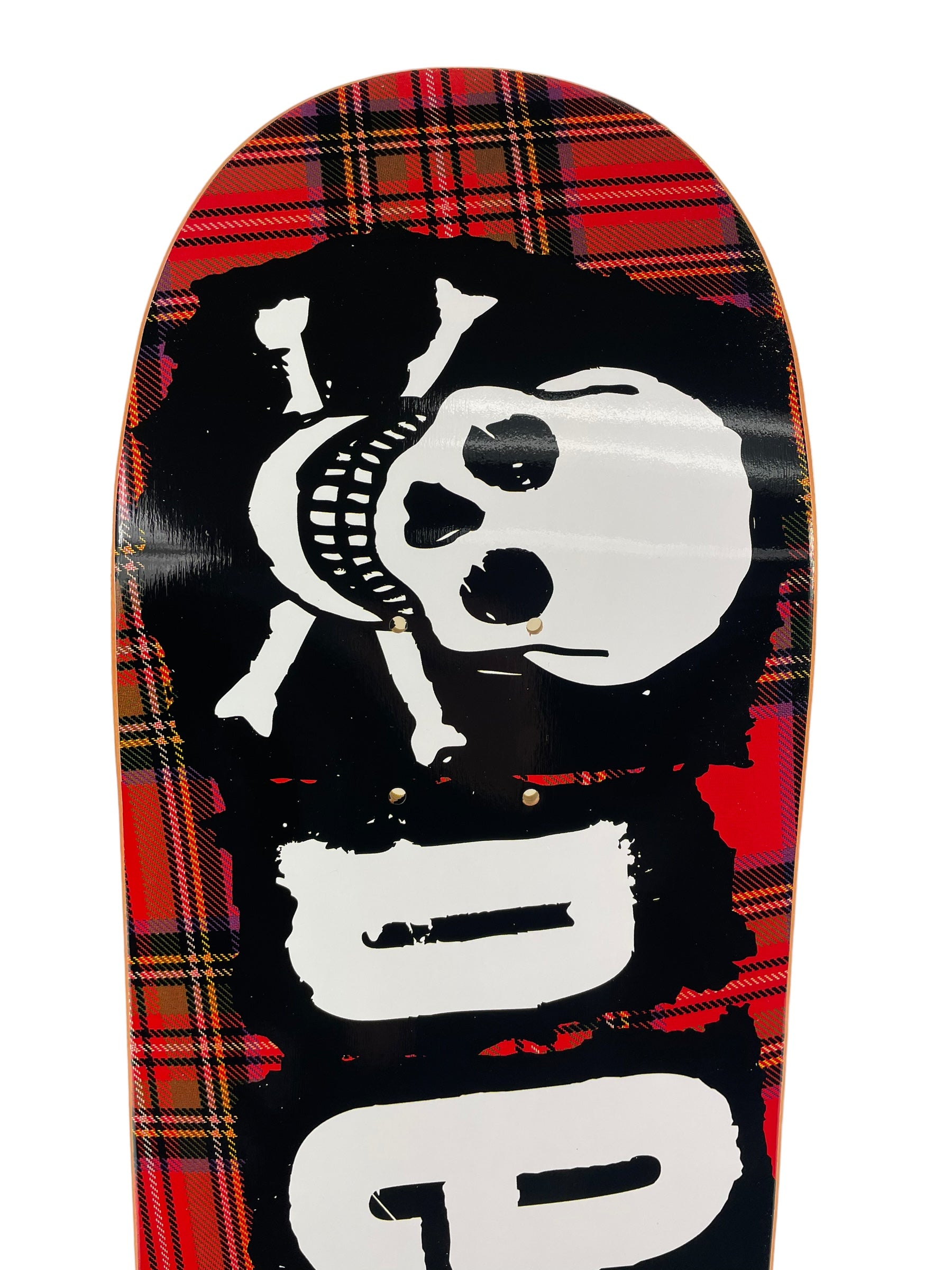 Death Tartan Punk Skateboard Deck by Death Skateboards - Choose Your Size - Perfect for Street Skating & Punk Style
