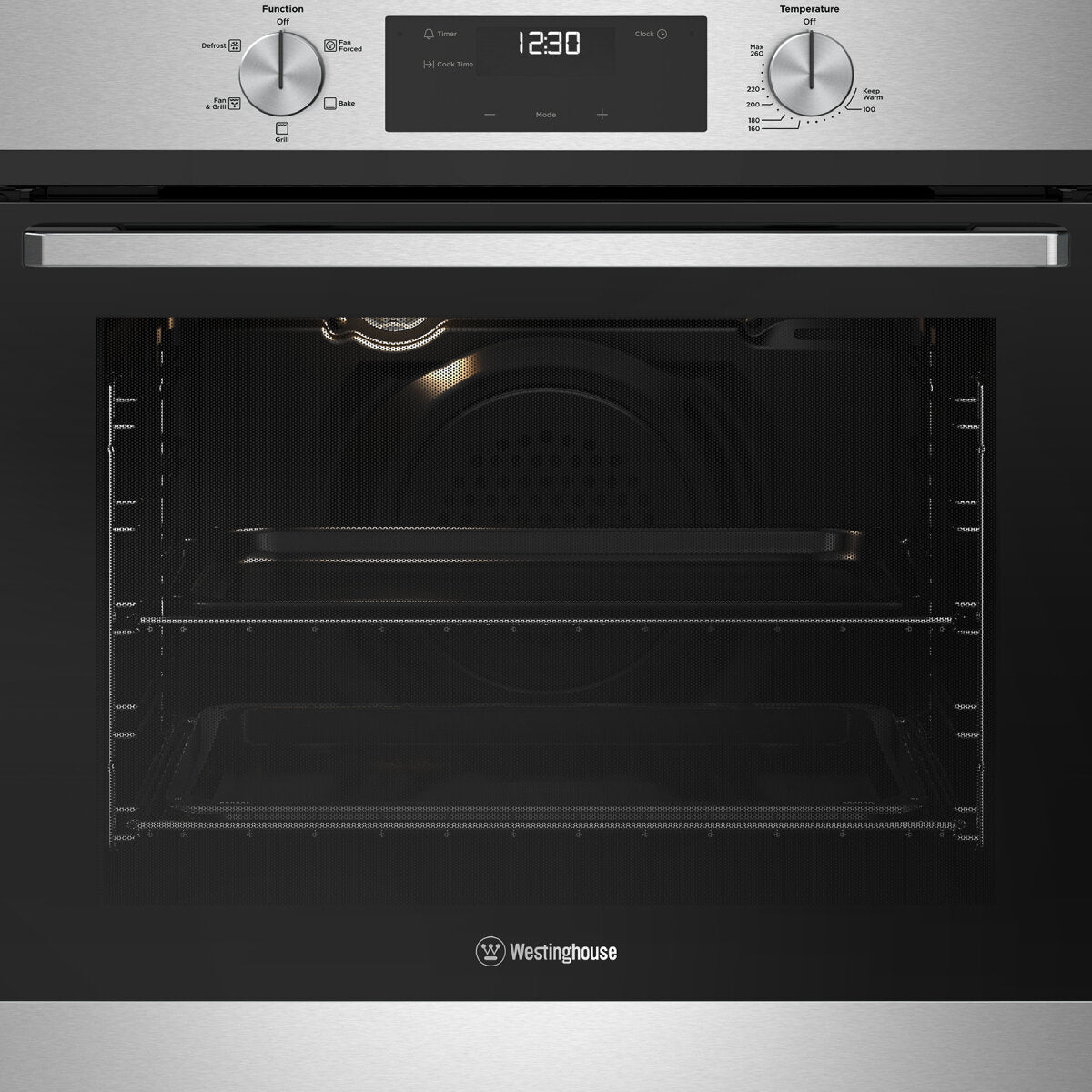 Westinghouse 60cm Multi Function Gas Oven Stainless Steel WVG6515SD - Professional Kitchen Appliance for Baking, Roasting & Grilling | Perfect for Home Chefs & Restaurants
