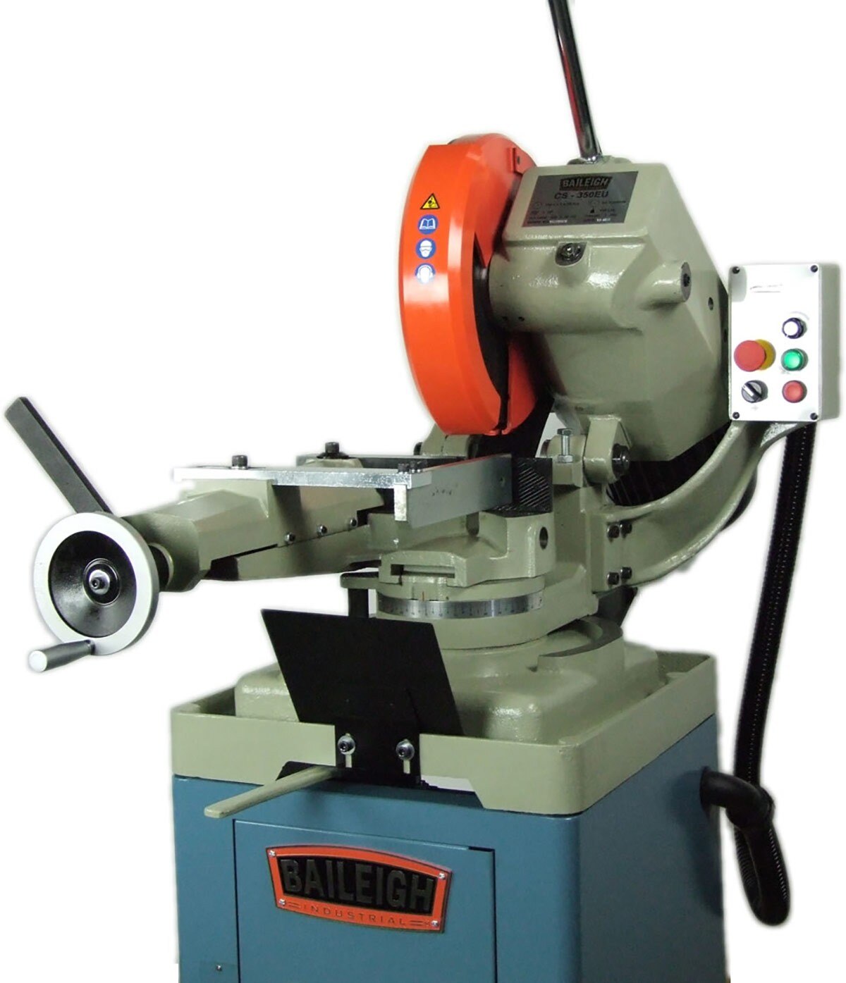 Baileigh Industrial BA9 1002535 Variable Speed Circular Cold Saw CS 350EU - Metal Cutting Machine for Steel, Aluminum & Pipe Fabrication - Perfect for Workshops & Industrial Use
