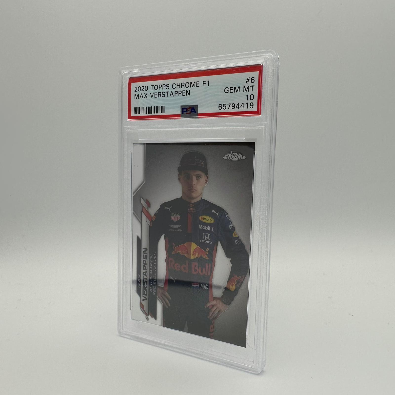 PSA 10 Graded Max Verstappen #6 Racing Card - Rare Collectible for F1 Fans & Sports Memorabilia Enthusiasts - Perfect for Display, Trading, and Investment