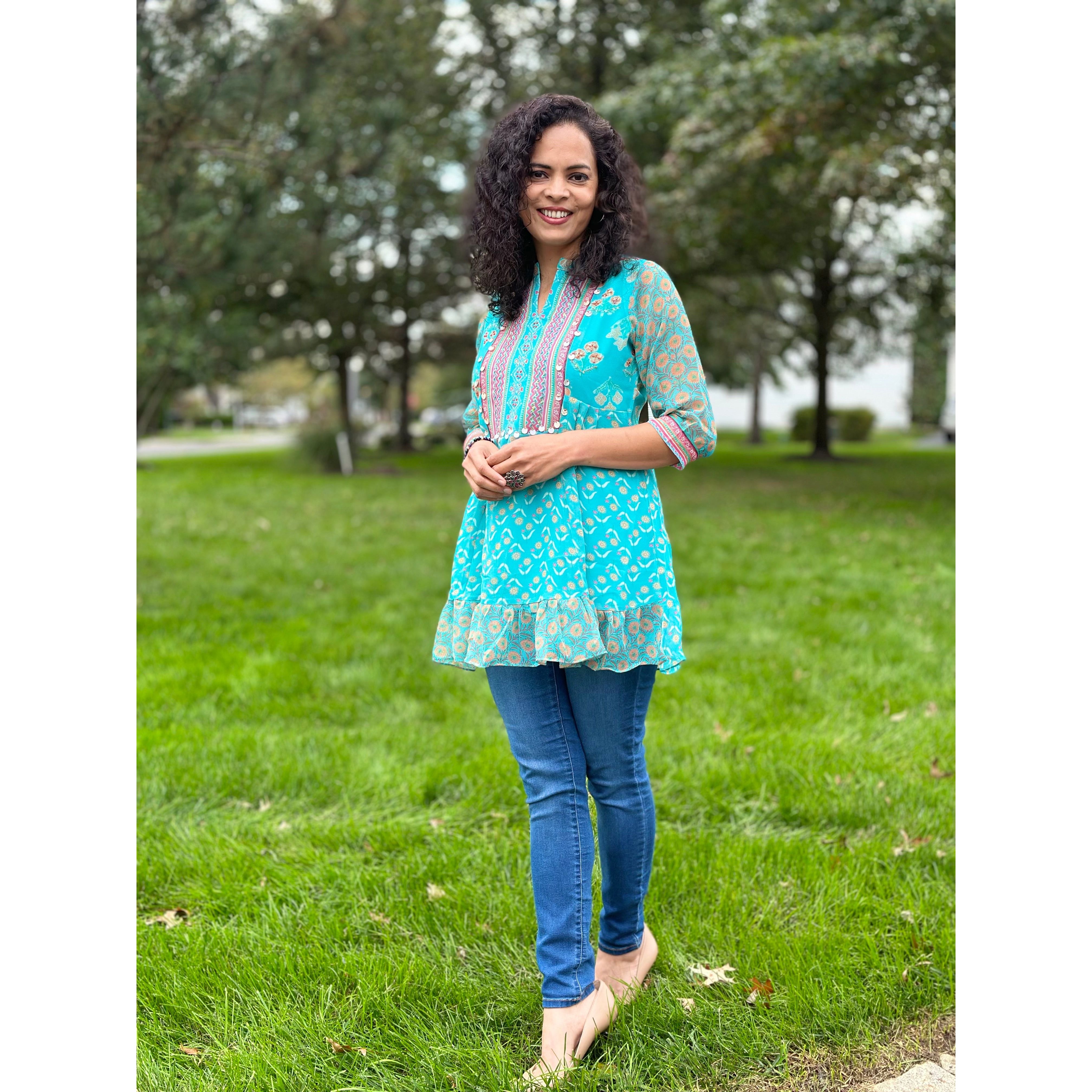 Stylish Women's Short Kurta - Comfortable & Trendy Cotton Top for Casual Wear, Festivals & Parties | Perfect for Everyday Outfits & Special Occasions