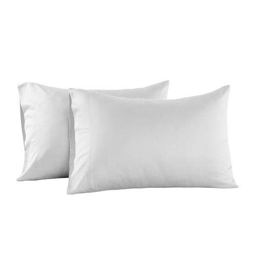 Premium 600 Thread Count Eucalyptus Tencel Lyocell Pillowcase Set (2-Pack) - Standard Size White Bedding for Cool & Breathable Sleep - Perfect for Hot Sleepers & Allergy Relief