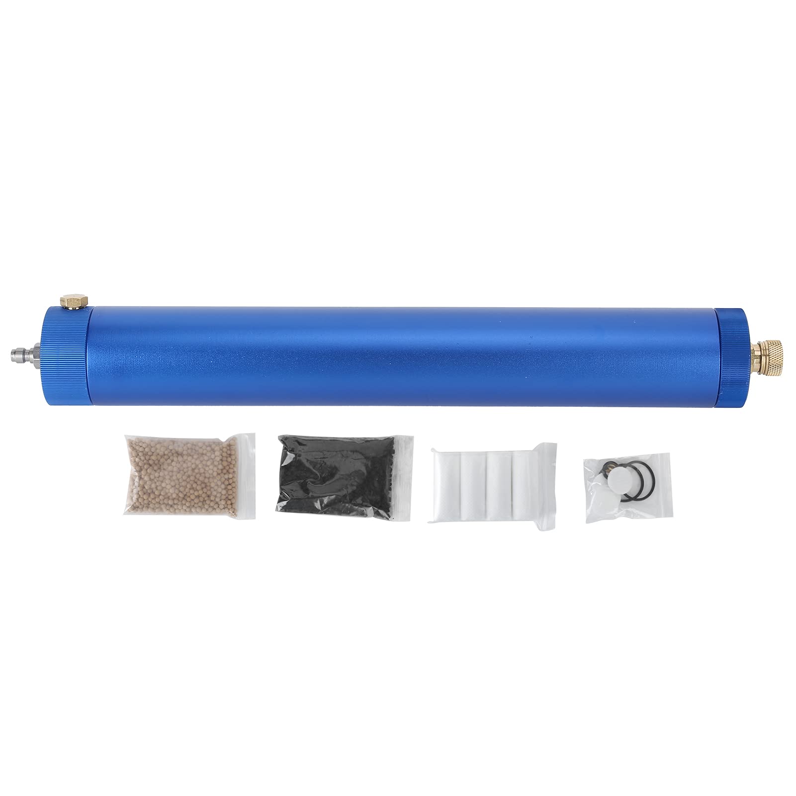 High Pressure Oil Water Separator 30MPa 4500 psi PCP Air Filter for Air Compressor Pump - Blue | Perfect for PCP Air Rifles, Scuba Tanks & Industrial Air Systems
