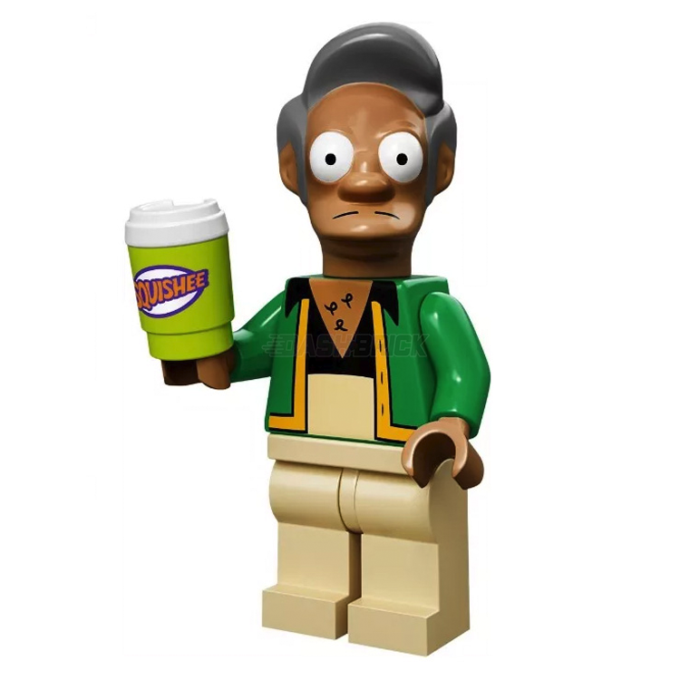 LEGO The Simpsons Series 1 Collectible Minifigure - Apu Nahasapeemapetilon (11 of 16) | Limited Edition Simpsons Character Toy for Display & Play | Perfect for Fans, Collectors & Gift Giving