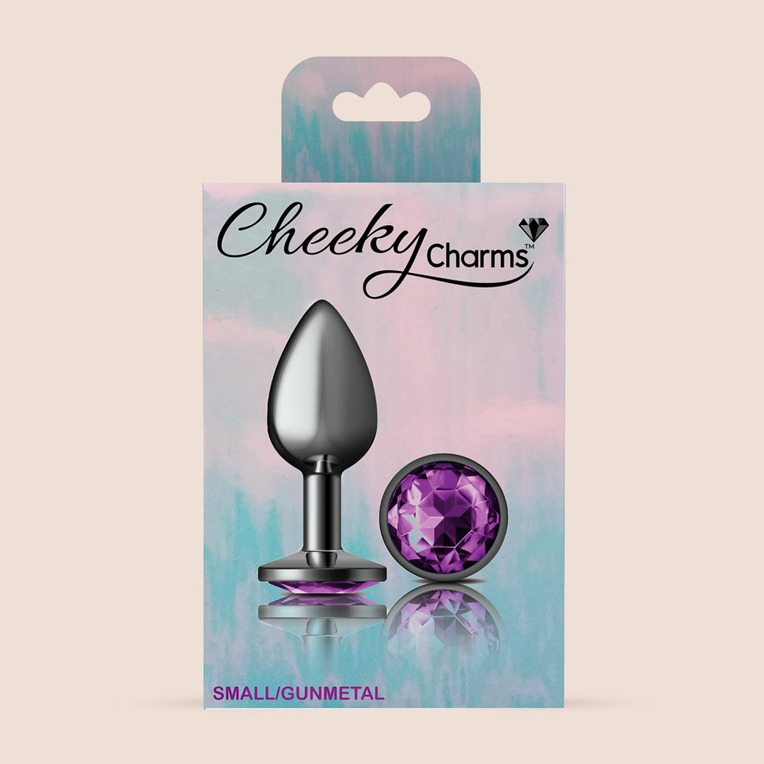 Cheeky Charms Gunmetal Round Plug Earrings - Lightweight Metal Body Jewelry for Belly Button, Nose & Cartilage Piercings | Perfect for Parties, Festivals & Everyday Wear