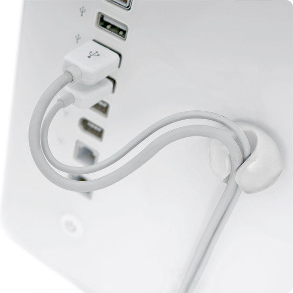 Bluelounge Cabledrop Mini - Cable Management Organizer for Desk & Home Office - Keep Wires Tidy Under Desk, Behind TV, or in Workspace
