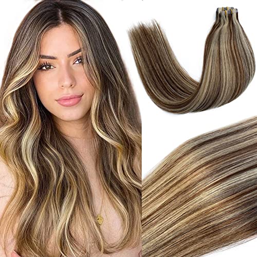 # 4/613-Chocolate Brown to Bleach Blonde Highlights