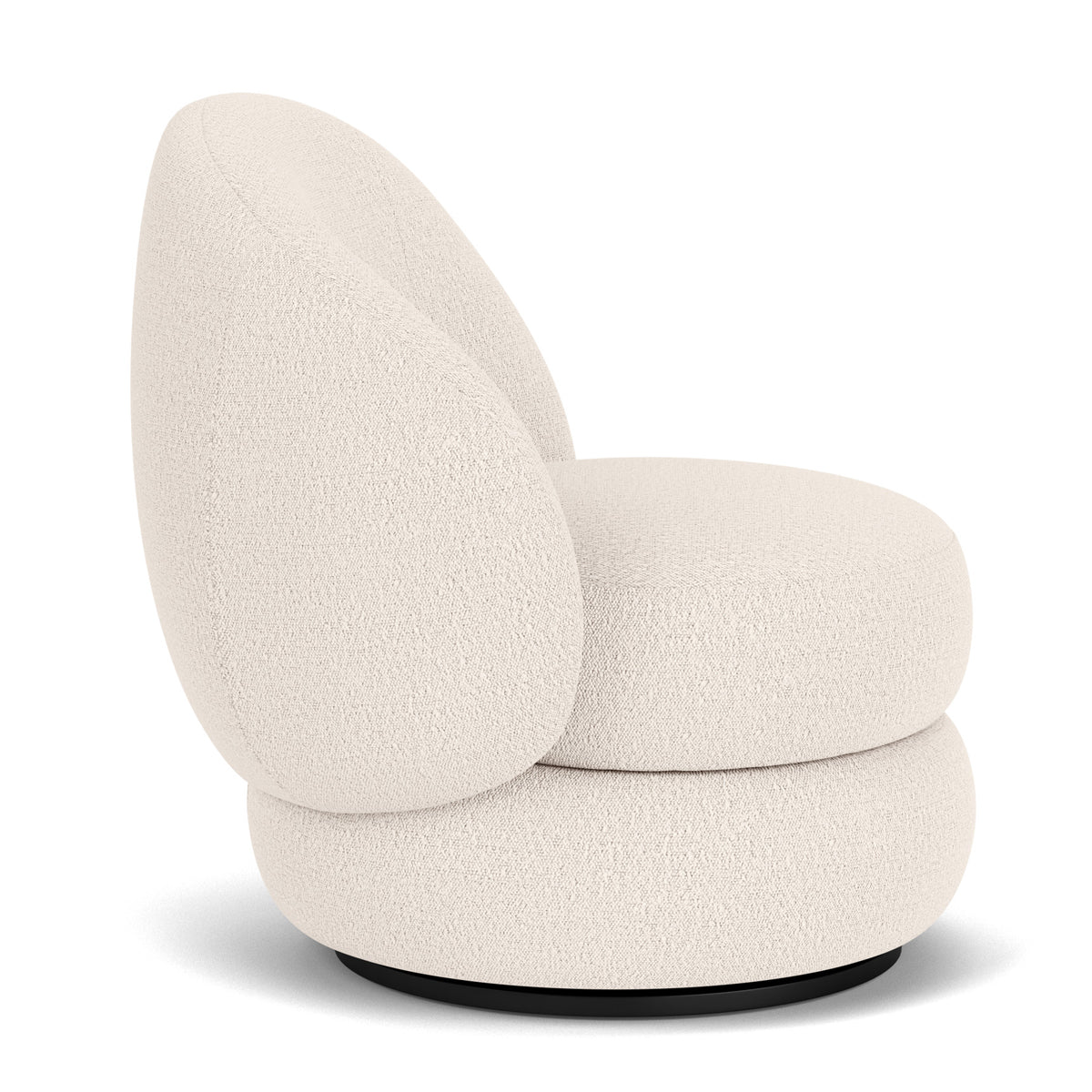 Alma Boucle Swivel Armchair - Modern Velvet Upholstered Accent Chair with 360° Rotation for Living Room, Bedroom & Office Decor