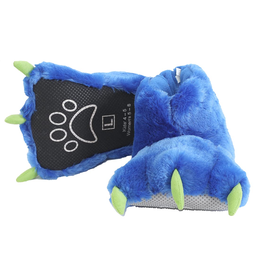 Funny Bear Paw Slippers for Adults & Kids - Cozy Dinosaur Slippers for Boys, Girls & Toddlers - Soft Monster Slippers for Indoor/Outdoor Wear at Home, School or Parties