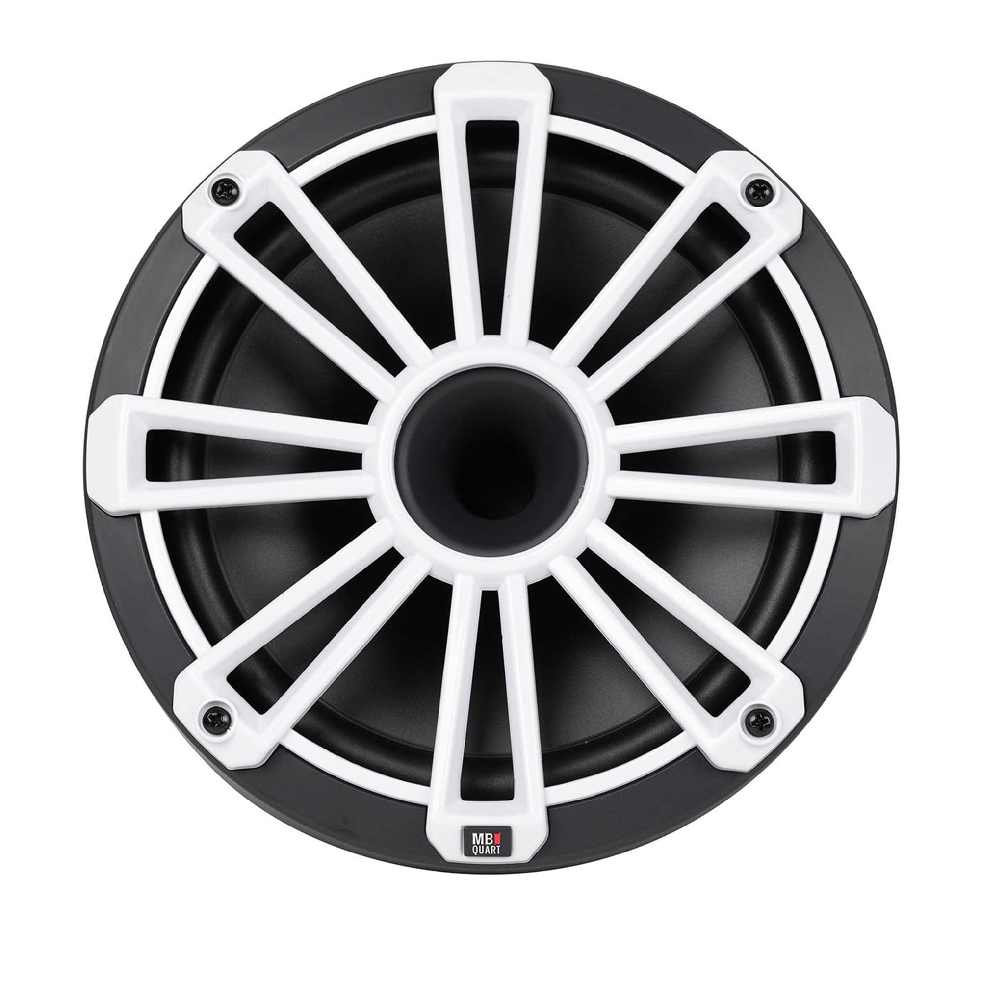 MB Quart NH2-120 Nautic 8 Inch Marine Boat Speakers - Waterproof Audio System with Black, Silver & White Grills - Perfect for Boats, Yachts & Outdoor Marine Entertainment