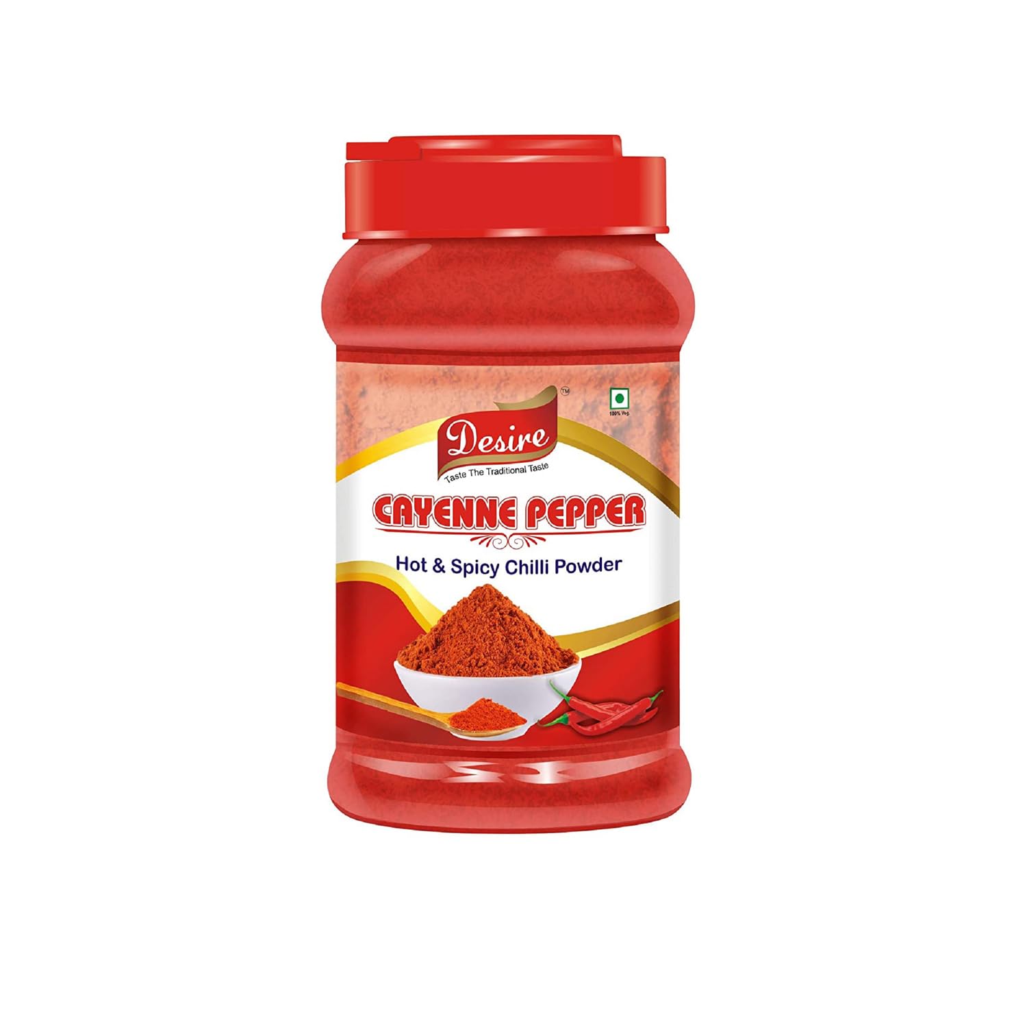 Desire Cayenne Pepper Powder 400g - Hot & Spicy Chili Powder for Cooking, Seasoning & Grilling | Perfect for BBQ, Mexican Dishes & Homemade Hot Sauce