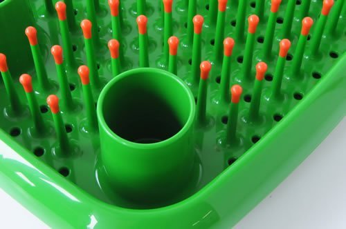MAGIS Dish Doctor Dish Drainer Rack - Green AC22-1290C | Space-Saving Kitchen Organizer for Drying Dishes, Utensils & Cookware | Perfect for Small Kitchens, Apartments & RVs