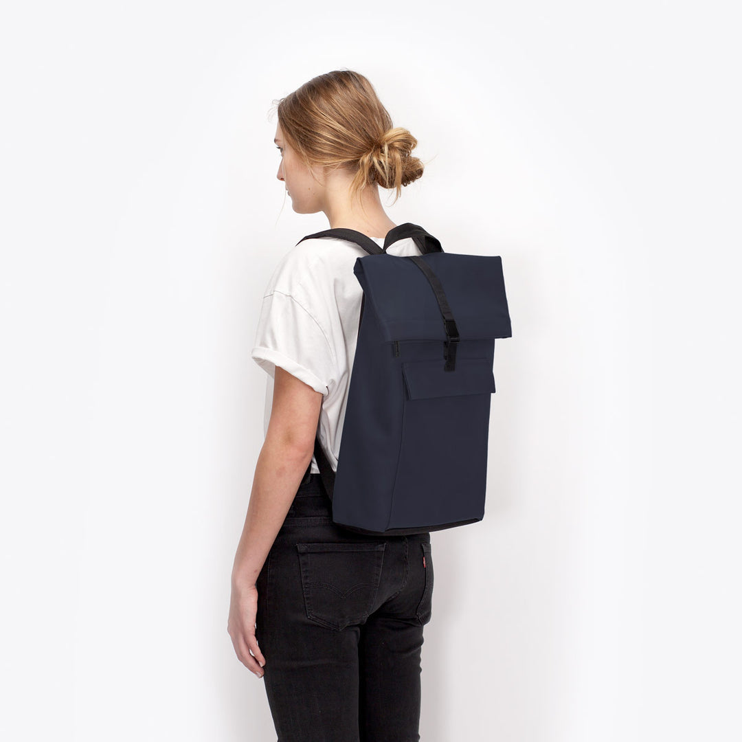 Ucon Acrobatics Jannik Medium Backpack - Dark Blue Water-Resistant Laptop Backpack for Work, Travel & School | Durable Everyday Carry Bag for Commuters & Students