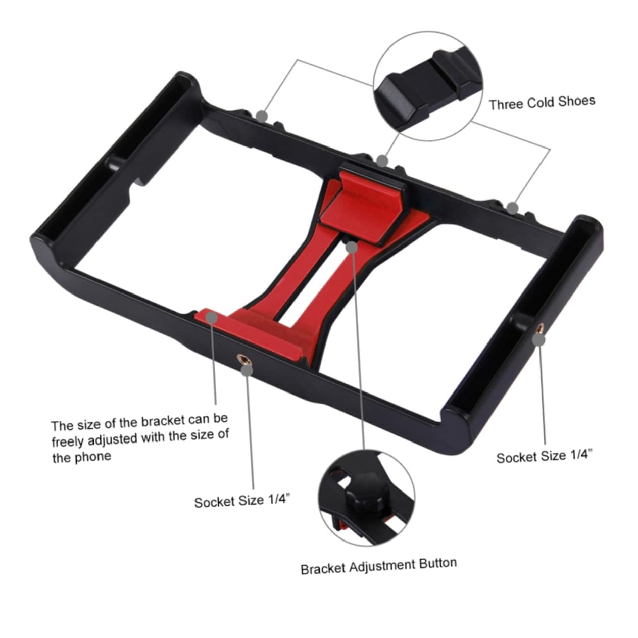 UKCOCO 1 Set Adjustable Phone Tripod Stand with Light & Microphone Holder - Desktop Mount for Live Streaming, Makeup Videos, Photography & Video Calls - Perfect for Content Creators, Vloggers & Home Office