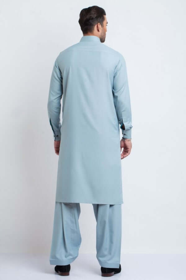 Elegant Blue Embroidered Shalwar Kameez - Pakistani Traditional Dress for Women - Perfect for Weddings, Parties & Special Occasions