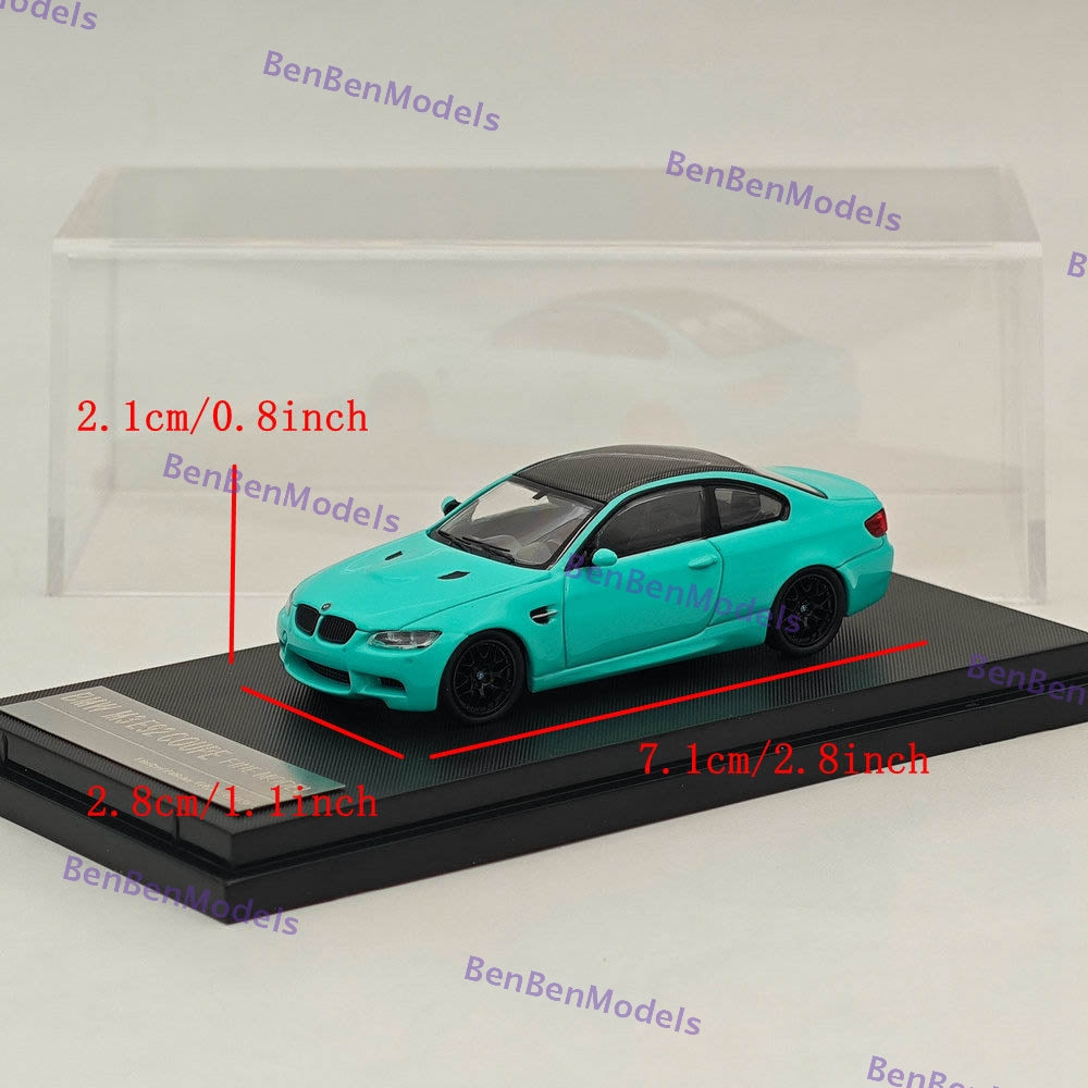 1/64 Scale BMW M3 E92 Coupe Diecast Model Car - Green Collectible Toy for Display & Racing Scenes