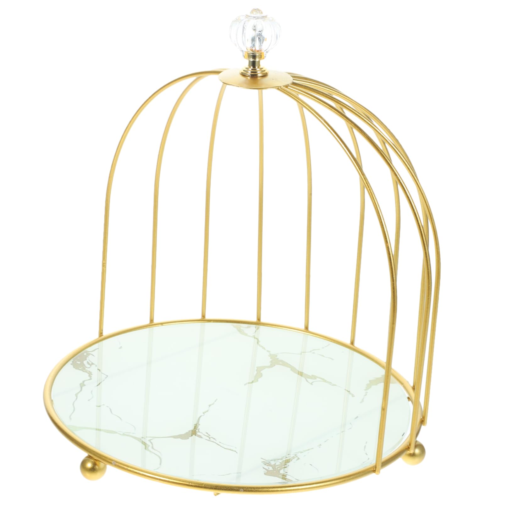 BESPORTBLE 1-Tier Iron Cake Stand - Elegant Party Dessert Display Rack for Cakes, Cupcakes & Pastries - Perfect for Weddings, Birthdays & Tea Parties