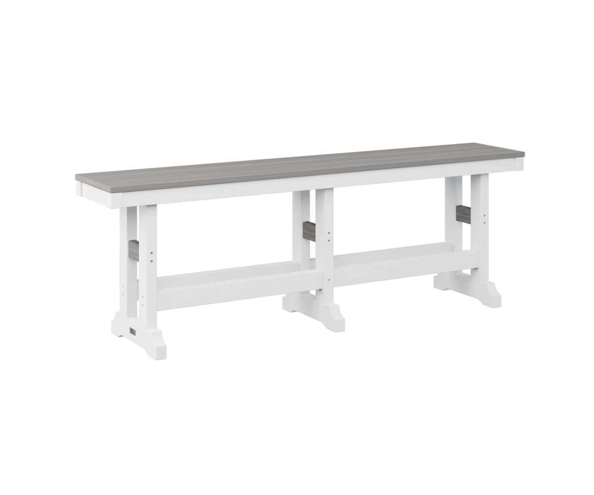 Berlin Gardens Garden Classic 66 Dining Bench - Outdoor Patio Furniture for Backyard, Deck, and Garden - Weather-Resistant Dining Set with Comfortable Seating