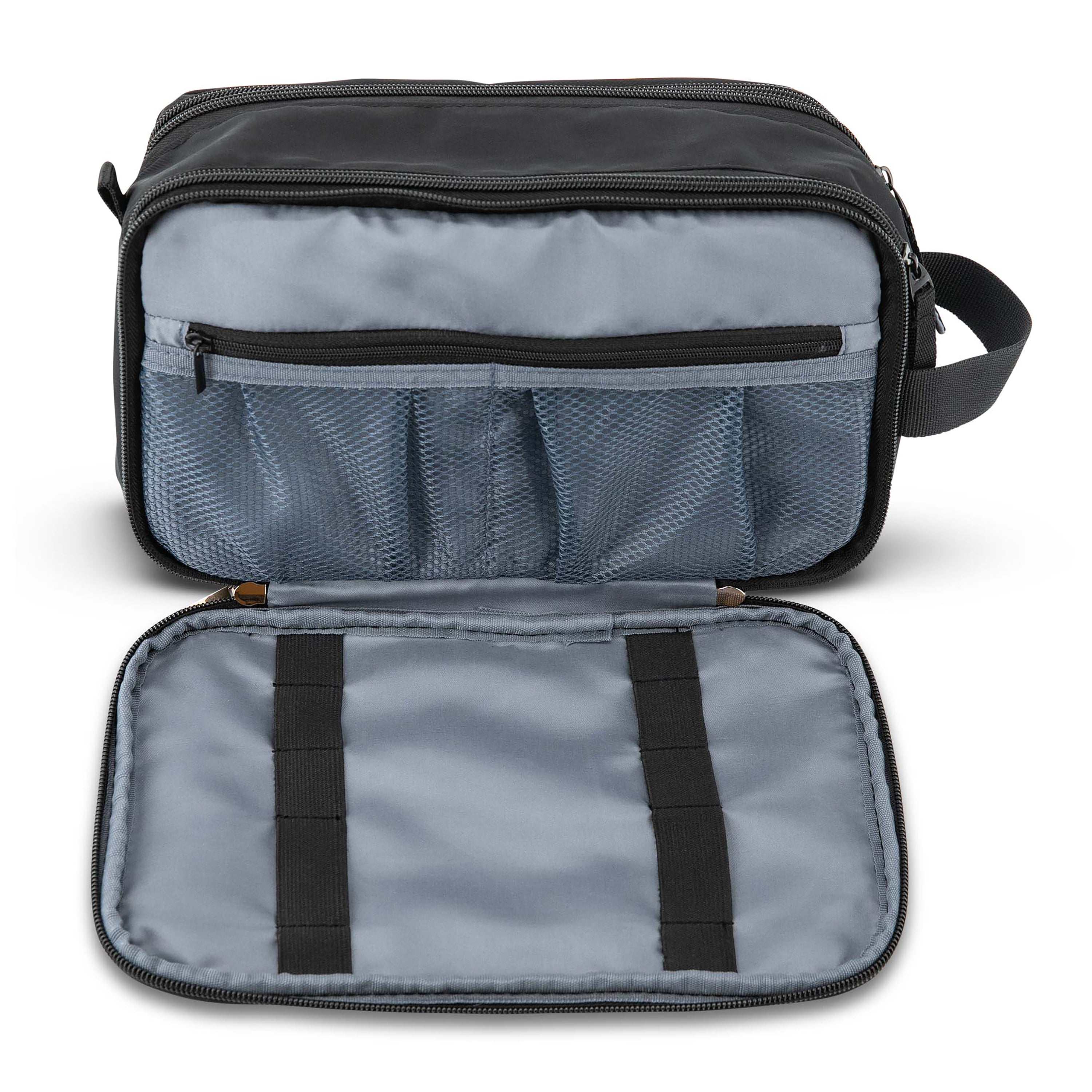 Samsonite Companion Bags Top Zip Deluxe Travel Kit - Premium Toiletry Organizer for Men & Women | Perfect for Air Travel, Gym, Camping & Business Trips