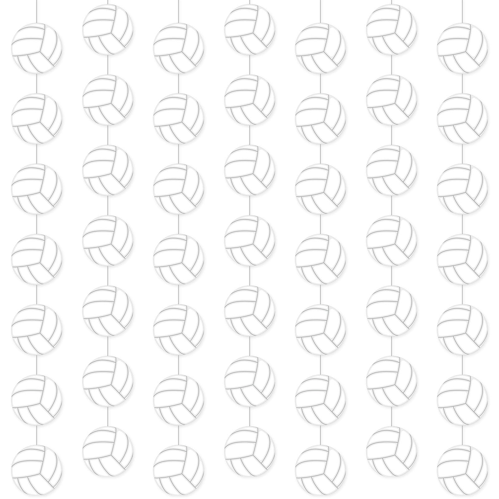 Duraaamo 8 Pack Volleyball Party Banner Decorations - Paper Garland, Birthday Party Supplies for Volleyball Theme Celebrations | Perfect for Sports Parties, Team Events & Game Day Decor