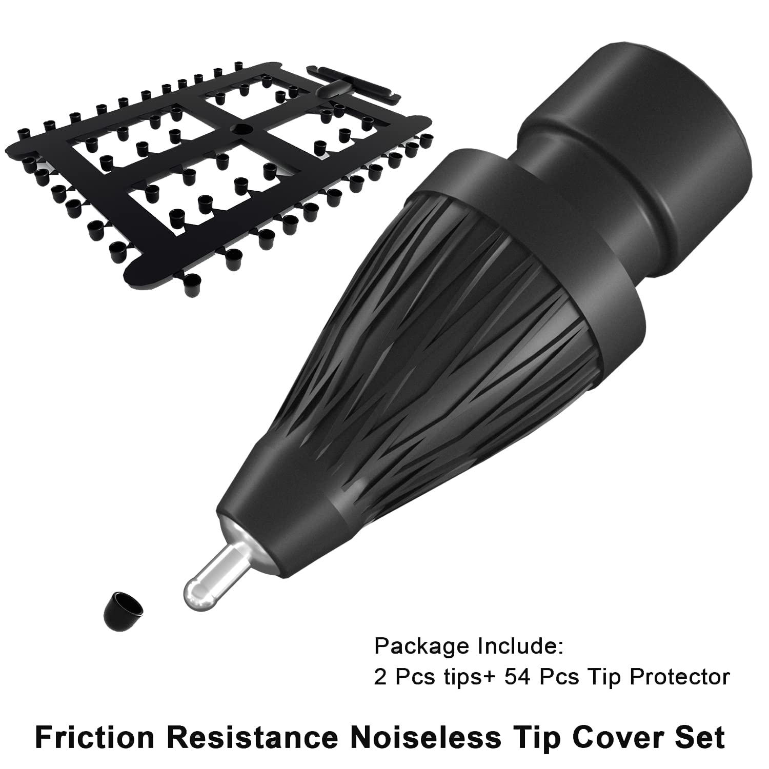 Upgraded Apple Pencil Tips for iPad Pro 1st/2nd Gen - Noiseless & Durable - for Drawing & Writing